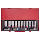 1/2" Steckschlüssel-Set, metrisch, lang - 15...