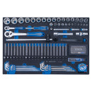 1/4" und 1/2" Steckschlüsselset und Zubehör, EVAWAVE - 143 tlg. KING TONY - 97543MRV