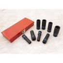 Kraft-Steckschlüssel-Set, lang, metrisch 1/2" - 8 tlg. KING TONY - 4410MP