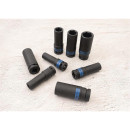 Kraft-Steckschlüssel-Set, lang, metrisch 1/2" - 8 tlg. KING TONY - 4410MP