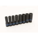 Kraft-Steckschlüssel-Set, lang, metrisch 1/2" - 8 tlg. KING TONY - 4410MP