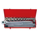 3/4" Steckschlüssel-Set, metrisch, mit...