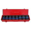 1" Kraft-Steckschlüssel-Set, metrisch, lang - 8...