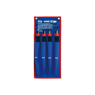 Ummantelter Splinttreiber-Set - 4 tlg. KING TONY - 1014GPN