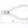 Diagonale Beißzange, speziell Kunststoff - 155 mm KING TONY - 692106