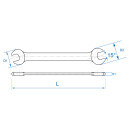 Maulschlüssel, metrisch - 10x11 mm KING TONY - 19001011