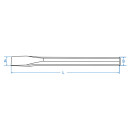 Meißel, 125 mm - Ø 15 mm KING TONY - 7621505