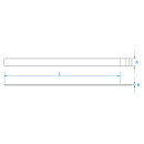 Biegsames Inox-Lineal 150mm KING TONY - 7906306