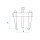 Monoblock-Abzieher, 2 Greifarme - 15-80 mm KING TONY - 79621002L