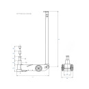 2-stufiger Wagenheber, lufthydraulisch - 40/60T KING TONY - 9TYN23260AB