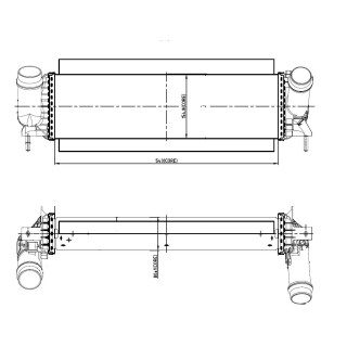 Ladeluftkühler passend für NISSAN NP300 2.3D 15- NRF 309061