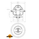 Thermostat passend für RENAULT Master 2.5D 2003-2010 NRF 725169