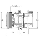 Mahle New Klimakompressor passend für Ford ACP-855-000P
