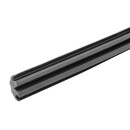 S-Line® Abdeckung für Airlineprofil-Ankerschienen, Gummi schwarz, 25 m Rolle