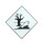 Warnschild, Warn-/Informationsschild (1Stück, fisch-Logo)