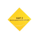 Warnhinweis Informationsaufkleber KAT2 (1Stück,...