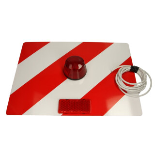 Warnschild Übergroße unverwechselbare Platte (1Stück, Hinten; L; mit rotem Licht) 30cm x 40cm