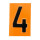 Warn-/Informationsschild, (EN) ADR warning board number 4 (1Stück)
