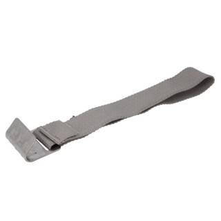 Vorhangstreifen, Gardinenband grau, Länge: 65cm (mit geripptem Haken aus Edelstahl)