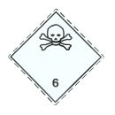 Warnschild Warn-/Informationsschild ADR 6,1 (1Stück)