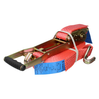 Spanngurt, Transportband mit Ratsche, Haken: 2 Stück 12m/(11,5+0,5m) ERGO2, Nennspannkraft Stf: 550daN, Stärke: 2500/5000daN