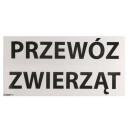 Warnhinweis Aufkleber für Tiertransporte...