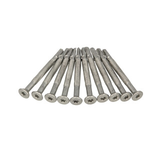 Schrauben (Stückzahl 10Stück, Torx, Zink, Durchmesser 6,3mm, Länge 70mm, Holz/Stahl)