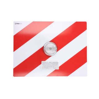 Warnschild Übergroße unverwechselbare Platte (1Stück, L; mit weißem Licht; vorne) 30cm x 40cm