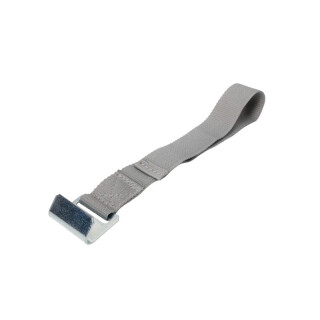 Vorhangstreifen, Gardinenband grau, Länge: 65cm (mit Flachhaken)