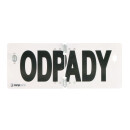 Warn-/Informationsschild ODPADY (gefaltet) 120mm x 300mm