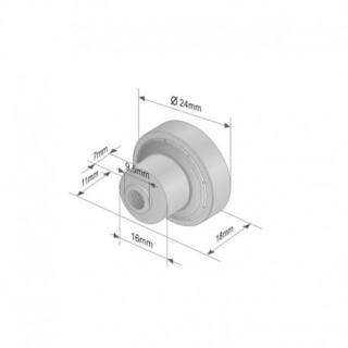 Dachrolle, Durchmesser 24mm x Breite 7mm