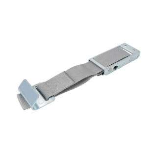 Vorhangstreifen, Gardinenband, Gurt grau (mit Flachhaken)