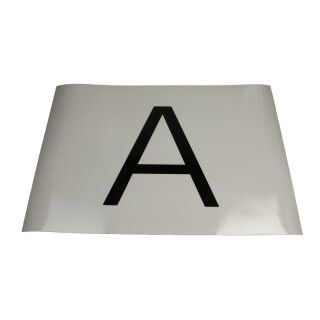 Warnschild, Magnetische Tafel mit Auszeichnung A (1Stück)