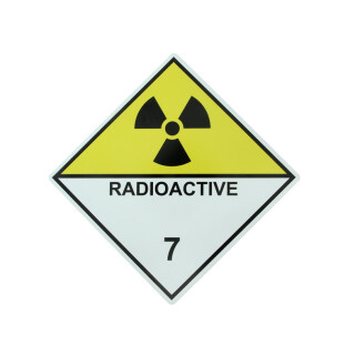 Warnschild, Warn-/Informationsschild ADR 7 "RADIOACTIVE" (1Stück)