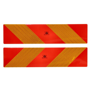 Warnschild, Warn-/Informationsschild hinten (2Stück) 130mm x 565mm