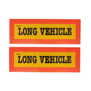 Warnhinweis, Informationsaufkleber LONG VEHICLE (2Stück) 56,5cm x 20cm