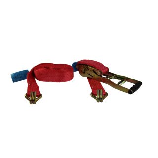 Spanngurt, Transportband mit Ratsche, Haken: 2 Stück 6m/(5,5+0,5m) ERGO, Nennspannkraft Stf: 500daN, Stärke: 2500/5000daN