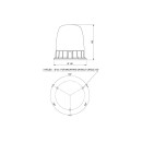 TAURUS LED - LED Rundumkennleuchte TAURUS zum Anschrauben...