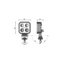 CARBONLUX - LED Rückfahrlicht R23 Quadrat 90X90mm -...