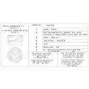 LC5 - Heckleuchte rechts, JPT Kabel für Kennzeichenleuchte, AMP 1.5 Anschlussstecker hinten MERCEDES