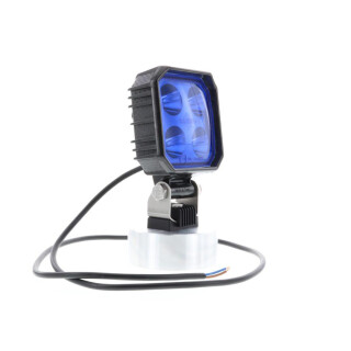 CARBONLUX - LED Arbeitsscheinwerfer CARBONLUX Quadrat 90X90mm - Kabel - Blaues Punktlicht