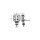 CARBONLUX - LED Arbeitsscheinwerfer CARBONLUX Quadrat 90X90mm - Kabel - Blaues Punktlicht