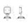 CARBONLUX - LED Arbeitsscheinwerfer CARBONLUX Quadrat 110X110mm mit Magnetfuss - DT Anschlussstecker