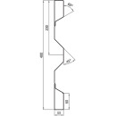 Stahlbordwandprofil HVkT 400, 2 mm stark, 5000 mm lang