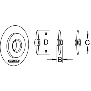 Ersatzschneidrad für Ratch-Cut - KS Tools 104.5001