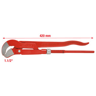 45° gewinkelte Eckrohrzange, 1.1/2" - KS Tools 113.1500