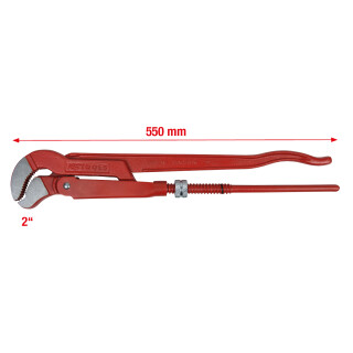 45° gewinkelte Eckrohrzange, 2" - KS Tools 113.2000