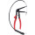 Schlauchschellenzange m.Bowdenzug,650mm - KS Tools 115.1168