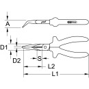 Flachrundzange, gebogen, 165mm - KS Tools 115.1318