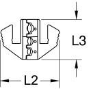 Paar Crimp-Einsätze für isolierte Kabelschuhe, Ø 0,5 - 6 mm  - KS Tools 115.1415